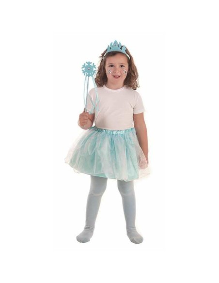 Costume per Bambini Azzurro Principessa delle Nevi (3 Pezzi)