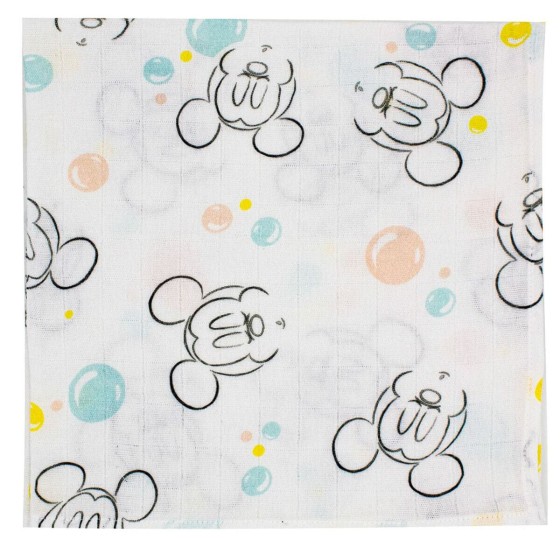 Mousseline Disney 60 x 60 cm Mickey Mouse