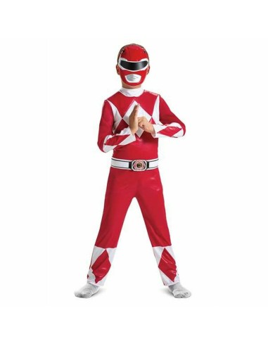 Costume per Bambini Power Rangers Mighty Morphin Rosso 2 Pezzi