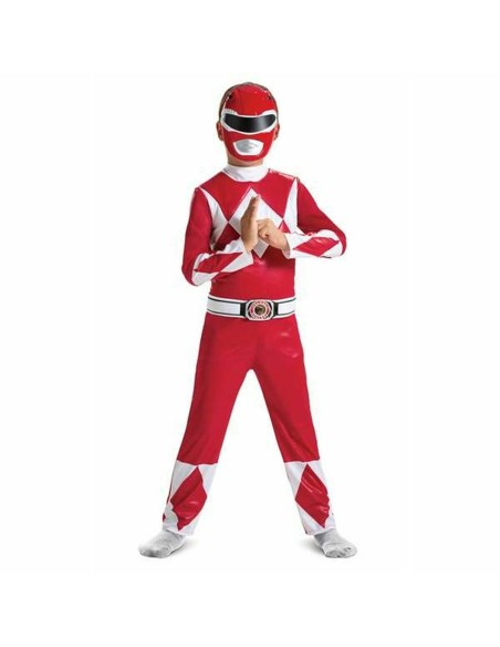 Costume per Bambini Power Rangers Mighty Morphin Rosso 2 Pezzi