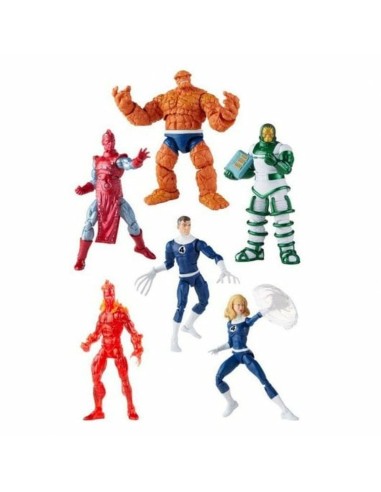 Action Figure Hasbro Marvel Legends Fantastic Four Vintage 6 Pieces