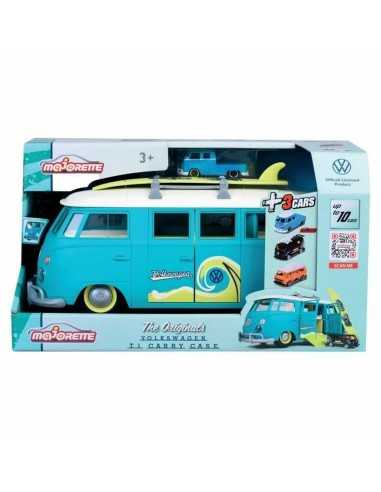 Playset di Veicoli Majorette Volkswagen T1 Carry Case Azzurro