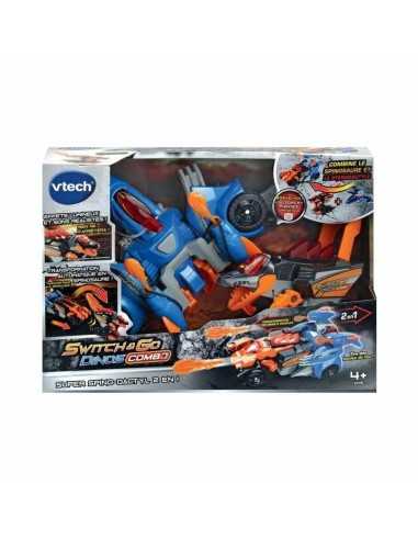 Super Robot Trasformabile Vtech Switch & Go Dinos Combo: SUPER SPINO-DACTYL 2 IN 1 Dinosauro