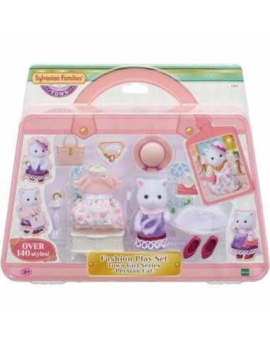 Figure Articolate Sylvanian Families The Fashion Suitcase And Big Sister Persian Cat