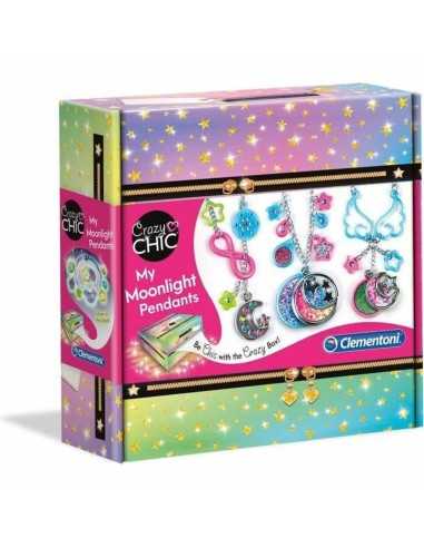 Bracelet and Necklace Making Kit Clementoni My Moonlight Pendants Aluminium Natural rubber Plastic