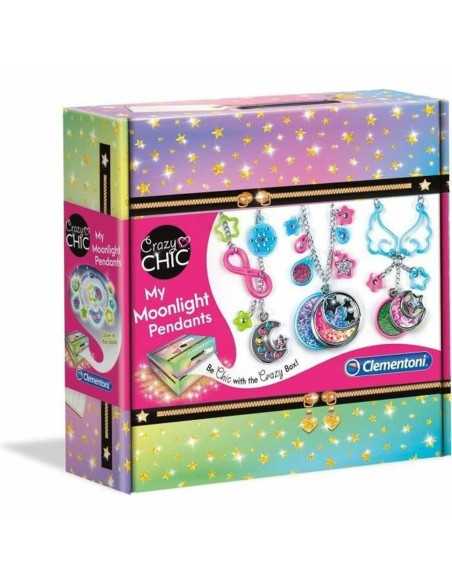 Bracelet and Necklace Making Kit Clementoni My Moonlight Pendants Aluminium Natural rubber Plastic