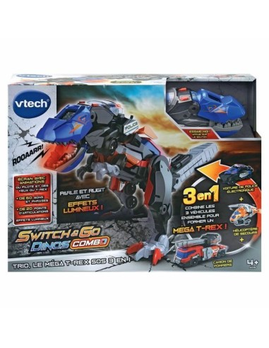 Super Robot Transformable Vtech Switch & Go Dinos Combo: Dinosaure