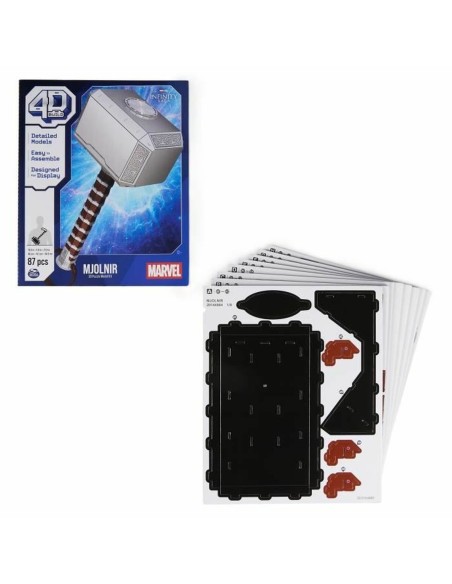 Konstruktionsspiel Marvel Mjolnir 87 Stücke 48 x 14 x 54,5 cm Braun Bunt