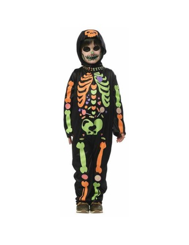 Costume for Children Rubies Shiny Skeleton 2 Pieces