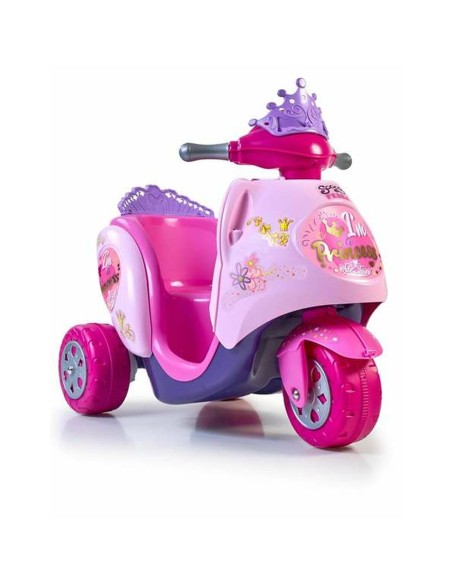 Moto a Spinta Feber Scooty Little Princess Elettrica 6V 84 x 72 x 52 cm