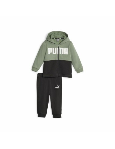 Survêtement pour Bébé Puma Minicats Colorblockk Noir Vert