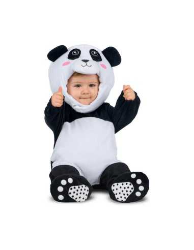 Verkleidung für Babys My Other Me Schwarz Weiß Panda (4 Stücke)