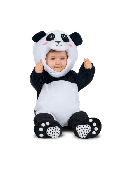 Déguisement pour Bébés My Other Me Noir Blanc Panda (4 Pièces)