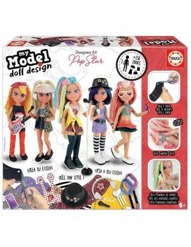 Board game Educa My Model Doll Design Pop Star (FR) (1 Piece)