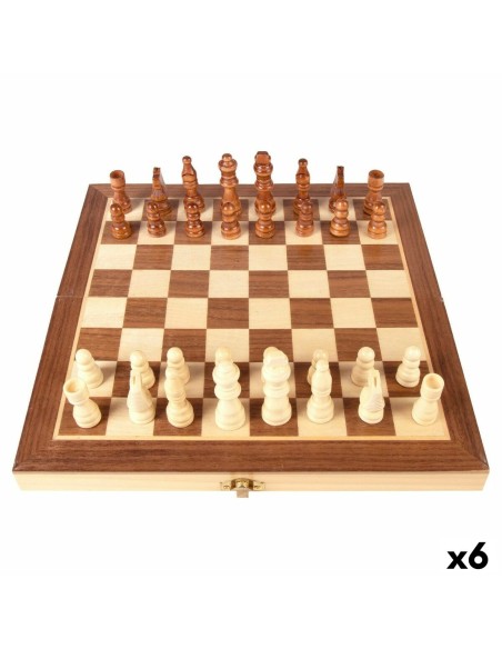 Jeu d'Échecs Colorbaby Bois (6 Unités)