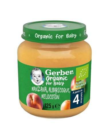 Babygläschen Nestlé Gerber Organic Apfel Pfirsich Aprikose 125 g