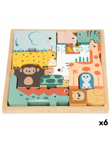 Puzzle di Legno per Bambini Woomax (6 Unità)