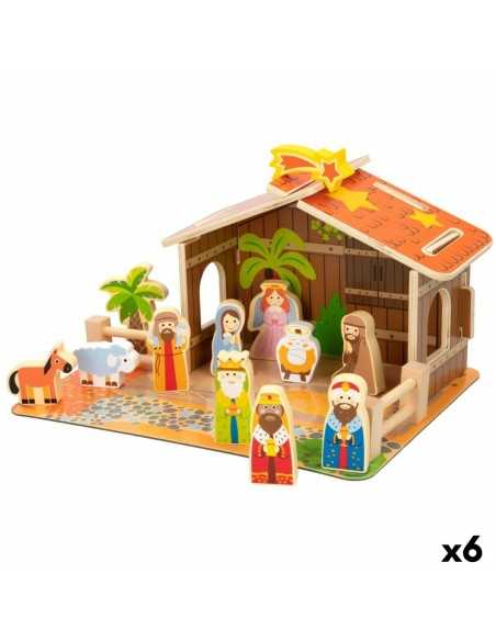 Crèche de Noël Woomax 20 Pièces 29,5 x 16,5 x 22 cm (6 Unités)