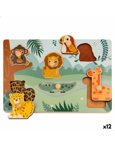 Puzzle Animaux Woomax + 18 Mois (12 Unités)