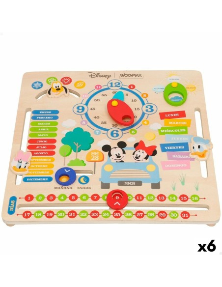 Gioco Educativo Disney Calendario 30 x 3,5 x 30 cm (6 Unità)