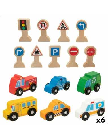 Vehicle Playset Woomax 15 Pieces (6 Units)