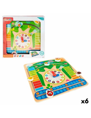 Educational Game Colorbaby Calendar 30 x 30 x 3 cm (6 Units)