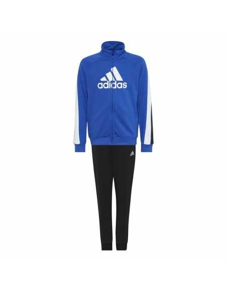 Kinder-Trainingsanzug Adidas Colourblock Blau Schwarz