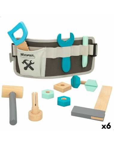 Toy tools Woomax 12 Pieces 31 x 14 x 2,5 cm 6 Units