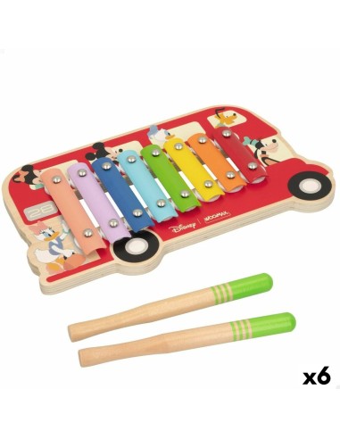 Xylophone Disney Wood Plastic 26 x 2,2 x 15 cm (6 Units)