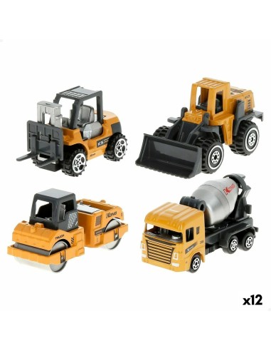 Construction Work Vehicles (Set) Speed & Go 7,5 x 4 x 3 cm (12 Units)