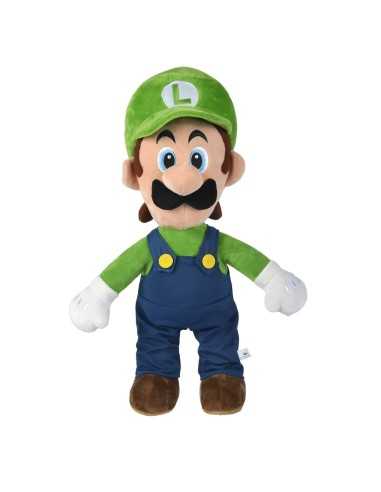 Jouet Peluche Super Mario Luigi Bleu Vert 50 cm