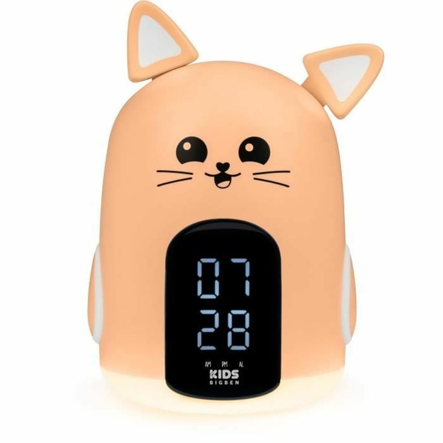 Alarm Clock Bigben Salmon Cat