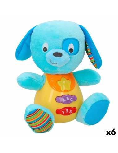 Soft toy with sounds Winfun Dog 15,5 x 16,5 x 11,5 cm (6 Units)