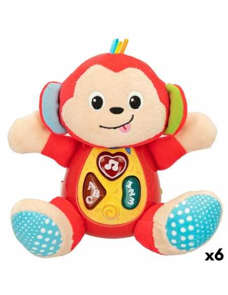 Peluche sonore Winfun Singe 18 x 20,5 x 12,5 cm (6 Unités)