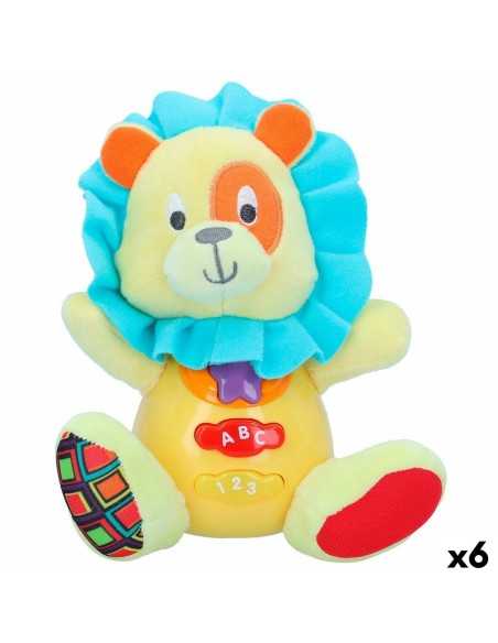 Soft toy with sounds Winfun Lion 15 x 15 x 9 cm (6 Units)