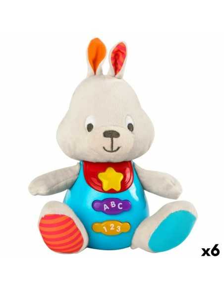 Soft toy with sounds Winfun Rabbit 17 x 17,5 x 10 cm (6 Units)