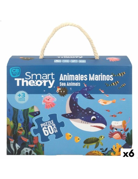 Puzzle Enfant Colorbaby Sea Animals 60 Pièces 60 x 44 cm (6 Unités)