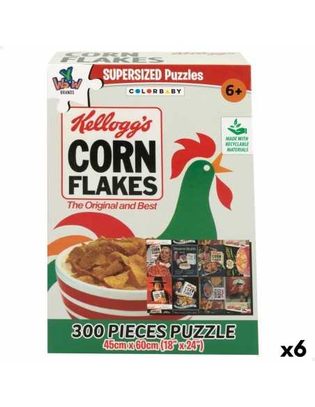 Puzzle Kellogg's Corn Flakes 300 Pieces 45 x 60 cm (6 Units)