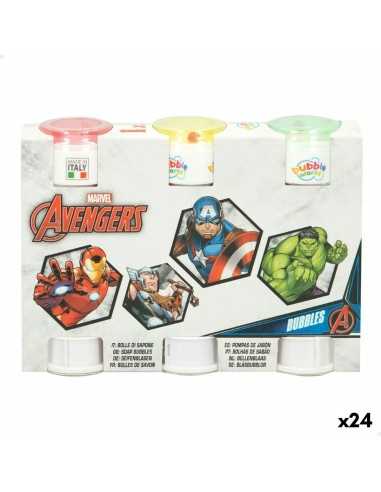 Set di soffiatori di bolle The Avengers 3 Pezzi 60 ml (24 Unità)