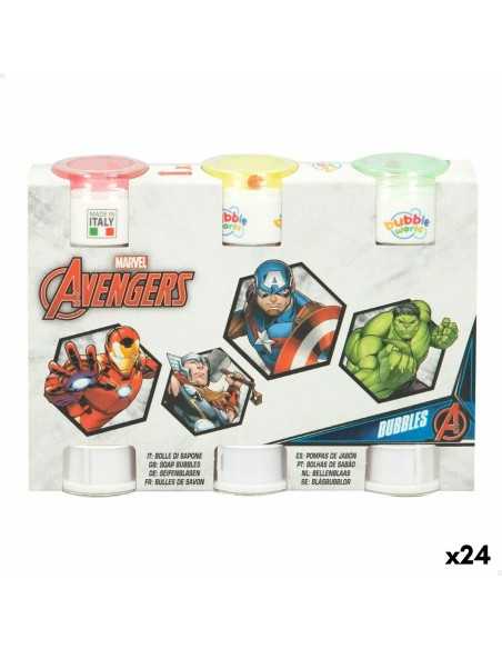 Bubble blower set The Avengers 3 Pieces 60 ml (24 Units)