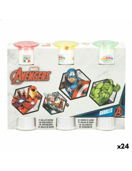 Set de souffleurs de bulles The Avengers 3 Pièces 60 ml (24 Unités)