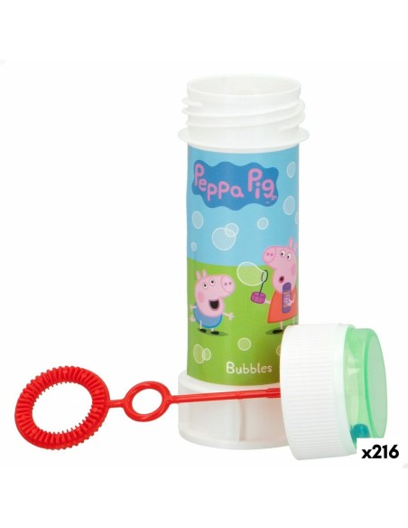 Bubble blower Peppa Pig 60 ml 3,7 x 11,5 x 3,7 cm (216 Units)