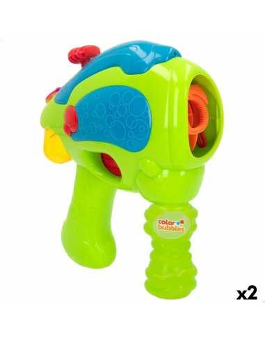 Seifenblasen Spiel Colorbaby grün Pistole 118 ml 20,5 x 23,5 x 8,5 cm (2 Stück)