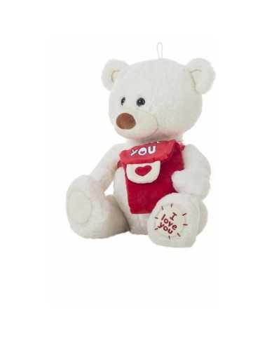 Fluffy toy Bear 35 cm White