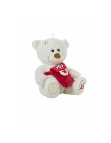 Fluffy toy Bear 25 cm White