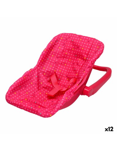 Chair for Dolls Colorbaby 25 x 25 x 36,5 cm Pink 12 Units