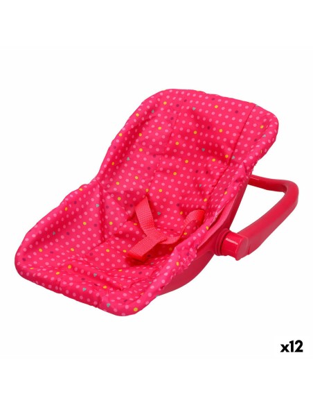 Chair for Dolls Colorbaby 25 x 25 x 36,5 cm Pink 12 Units