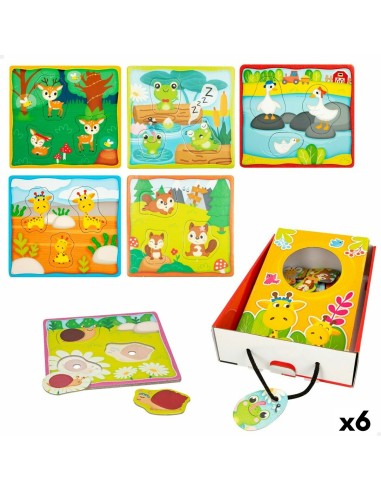 Puzzle per Bambini Lisciani Touch Screen 18 Pezzi 16 x 0,5 x 15 cm (6 Unità)