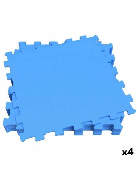 Puzzle Enfant Aktive Bleu 9 Pièces Feuille de Mousse 50 x 0,4 x 50 cm (4 Unités)