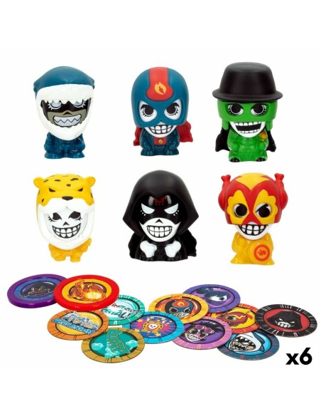 Figurines d’action Eolo Super Masked 3 x 4,3 x 3,2 cm (6 Unités)